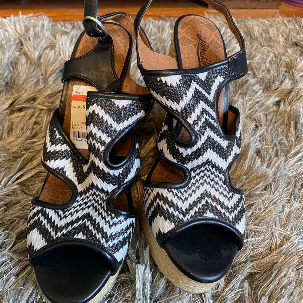 Lucky brand platform sandals